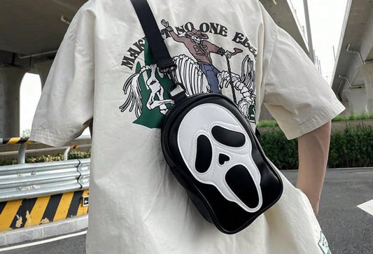 Black Ghost Face Bag
