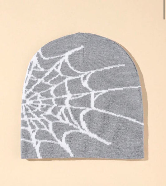 Grey Spider Beanie
